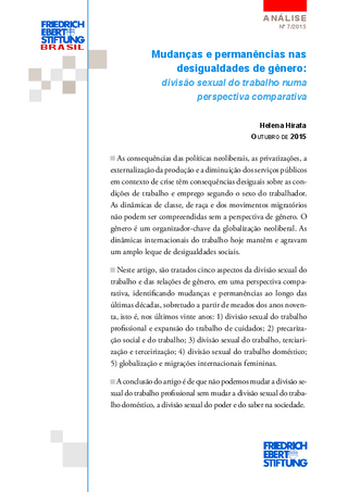 Mudanças e permanências nas desigualdades de gênero