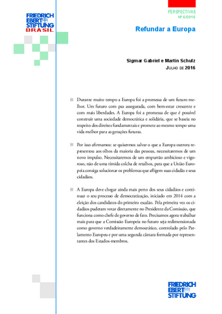 Refundar a Europa