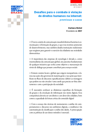 Desafios para o combate à violação de direitos humanos na internet