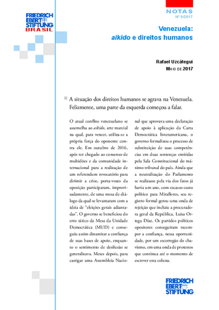 Venezuela: aikido e direitos humanos