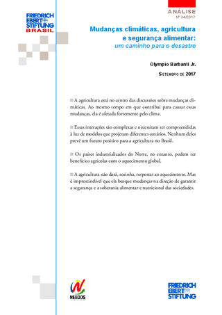 Mudanças climáticas, agricultura e segurança alimentar