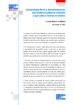 Austeridade fiscal e desestruturação das políticas públicas voltadas à agricultura familiar brasileira