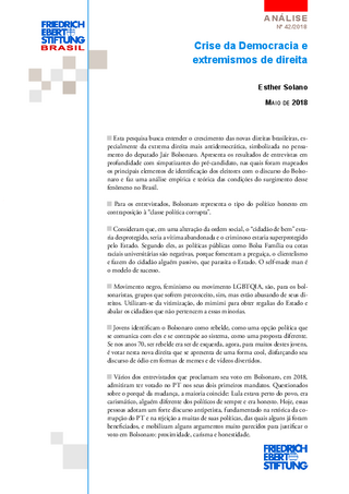 Crise da democracia e extremismos de direita