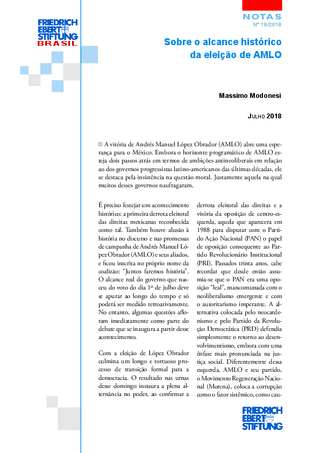 Sobre o alcance histórico da eleição de AMLO