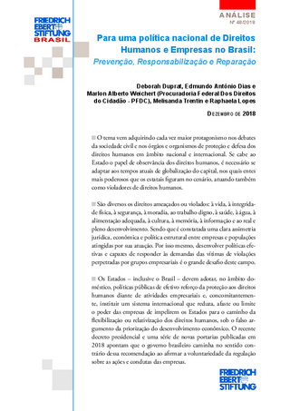 Para uma política nacional de direitos humanos e empresas no Brasil