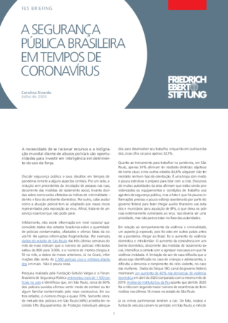 A segurança pública brasileira em tempos de coronavírus