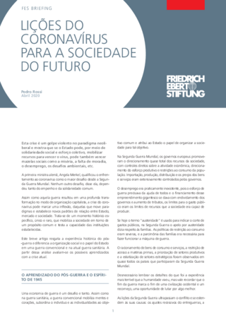 Lições do coronavírus para a sociedade do futuro