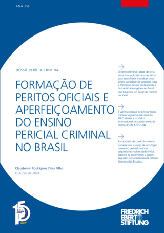 Formação de peritos oficiais e aperfeiçoamento do ensino pericial criminal no Brasil
